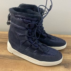 J/Slides Womens Jordy Suede Faux Fur Lined Winter & Snow Boots Women’s